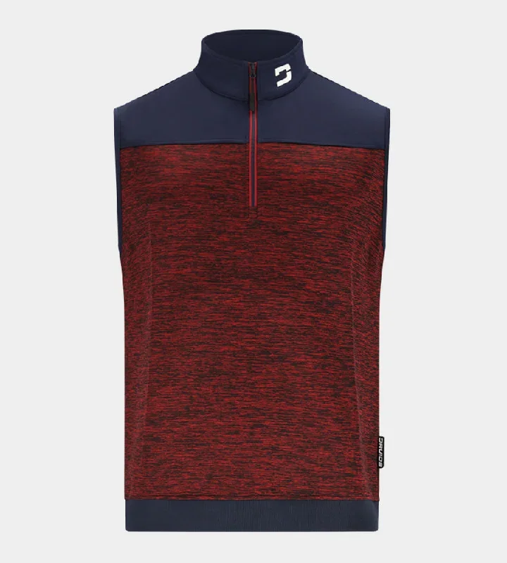 CORE SLEEVELESS - NAVY / RED