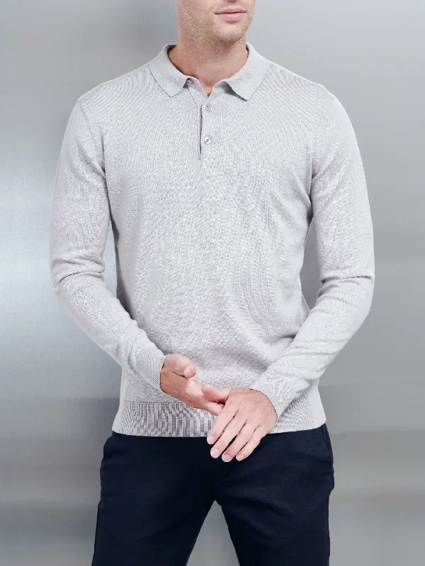 cotton-knitted-long-sleeve-button-polo-shirt-stone