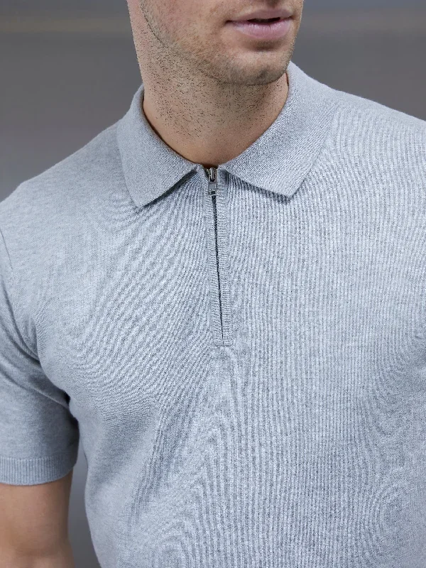 cotton-knitted-zip-polo-shirt-marl-grey