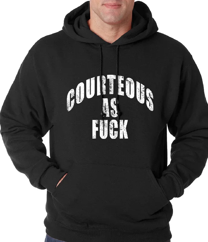 Courteous As Fuck Adult Hoodie