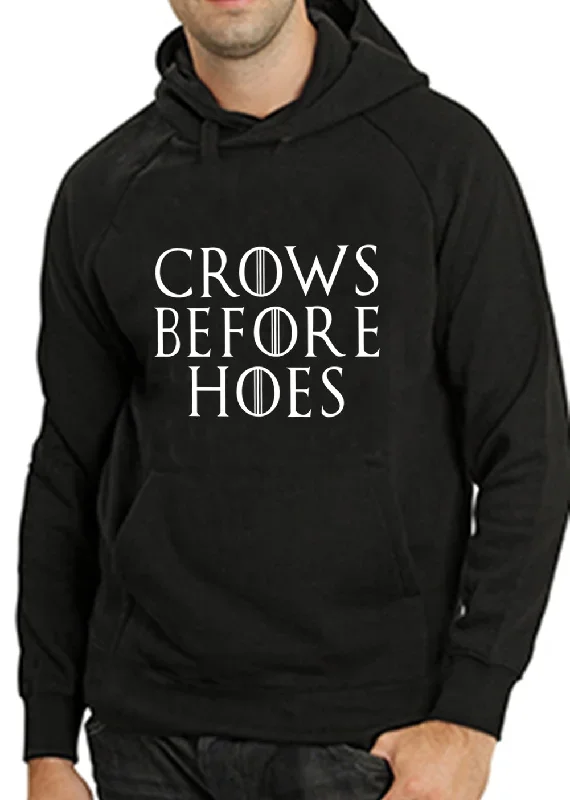 Crows Before Hoes Adult Hoodie