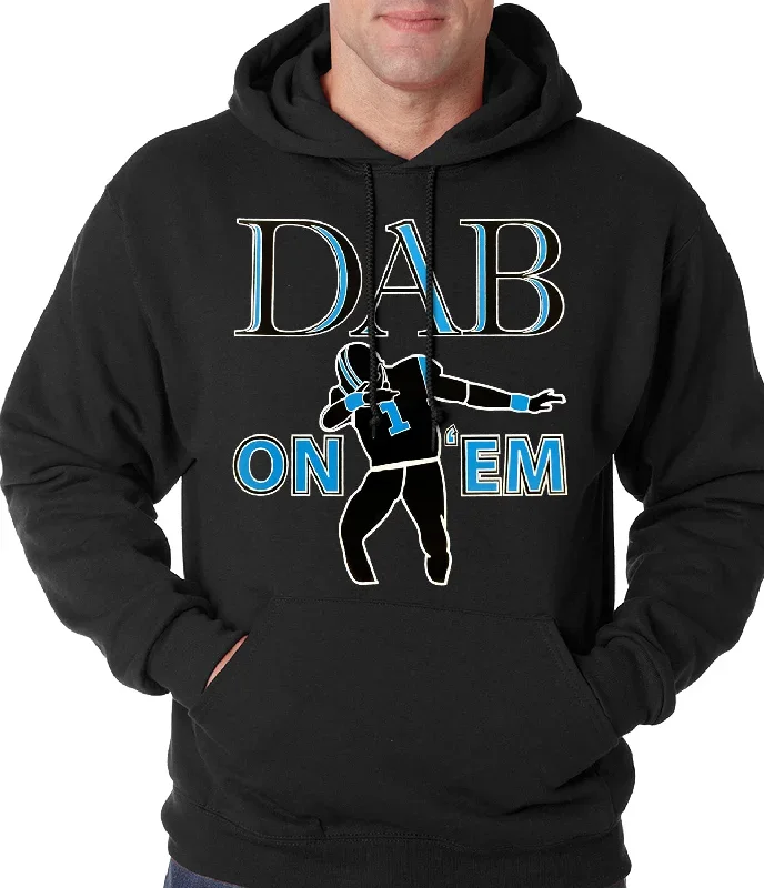 Dab On 'Em Football Player Adult Hoodie