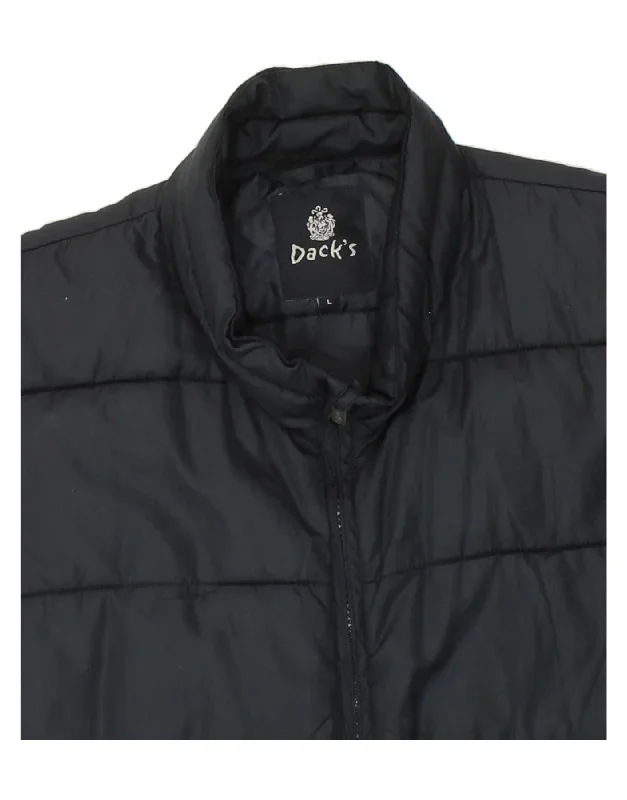 dacks-mens-padded-gilet-uk-40-large-navy-blue-polyester