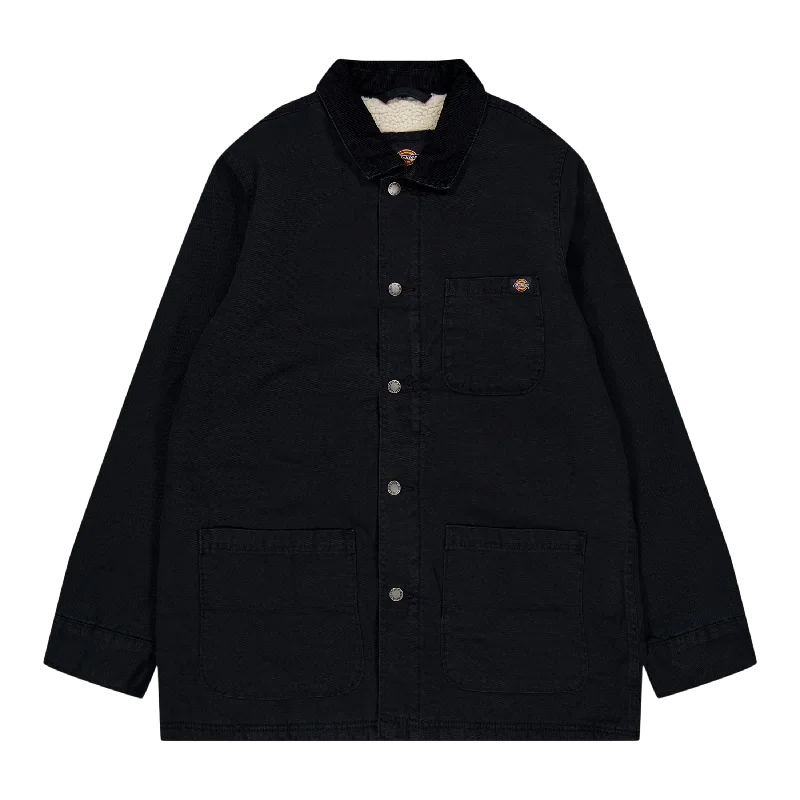 Dickies Duck Canvas Chore Coat Sw Black