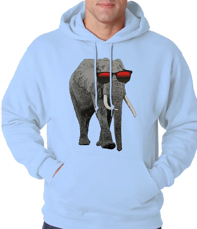 elephant-wearing-sunglasses-adult-hoodie