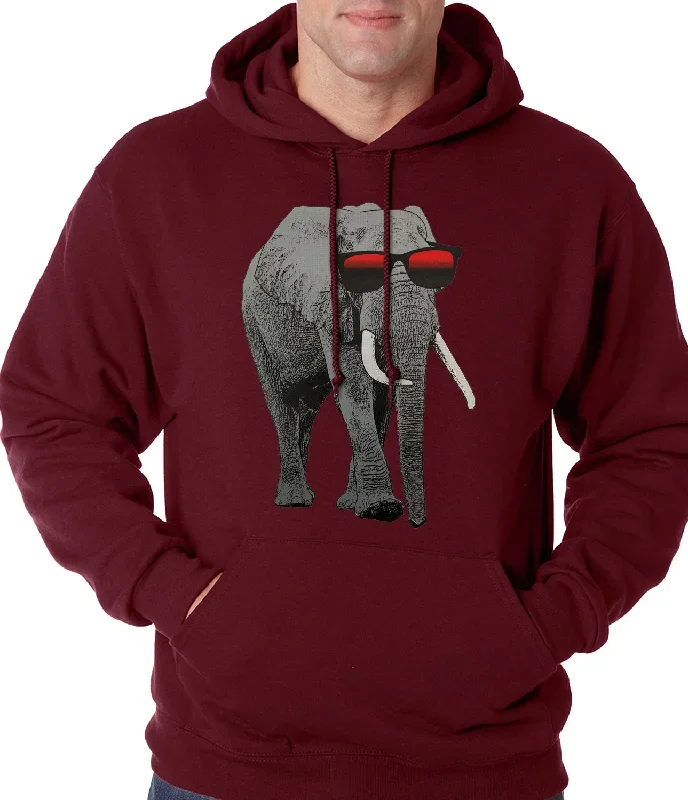 elephant-wearing-sunglasses-adult-hoodie