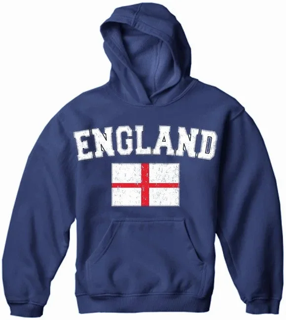 England Vintage Flag International Hoodie