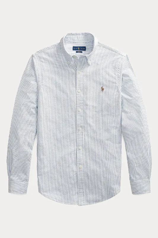 Polo Ralph Lauren Slim Fit Çizgili Oxford Gömlek