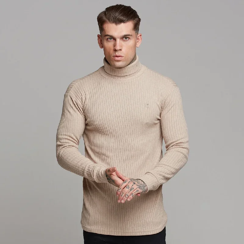 father-sons-classic-beige-ribbed-knit-roll-neck-jumper-fsh292