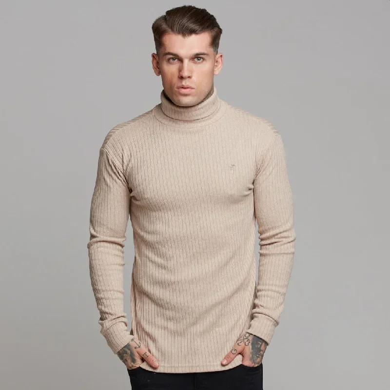 father-sons-classic-beige-ribbed-knit-roll-neck-jumper-fsh292