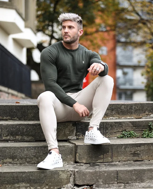 father-sons-classic-khaki-crew-neck-knitted-jumper-with-gunmetal-emblem-fsh671