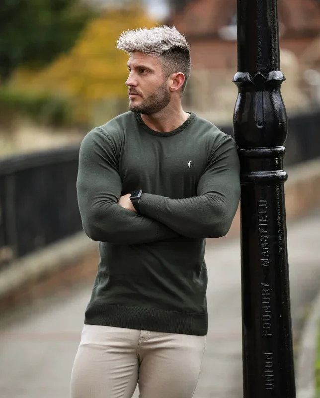 father-sons-classic-khaki-crew-neck-knitted-jumper-with-gunmetal-emblem-fsh671