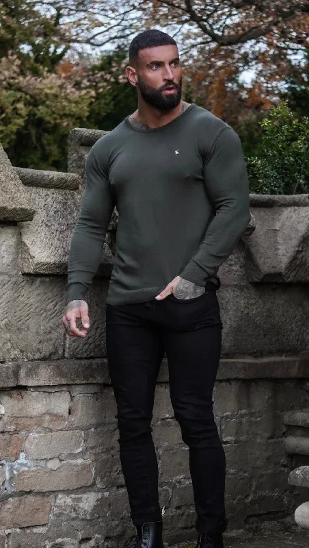 father-sons-classic-khaki-crew-neck-knitted-jumper-with-gunmetal-emblem-fsh671