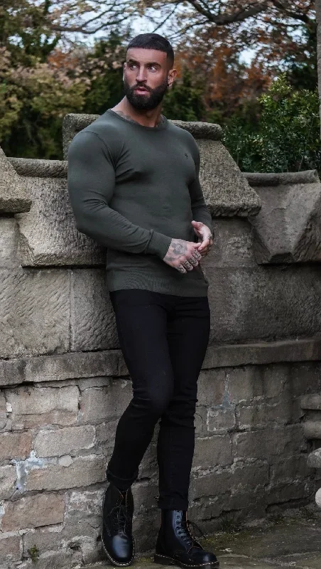 father-sons-classic-khaki-crew-neck-knitted-jumper-with-gunmetal-emblem-fsh671