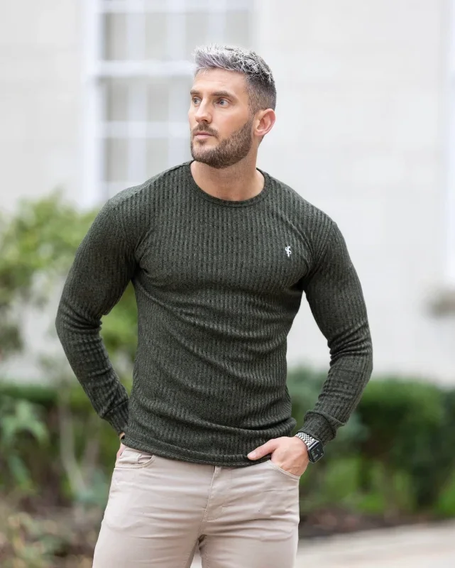 father-sons-classic-khaki-white-ribbed-knit-jumper-fsh769