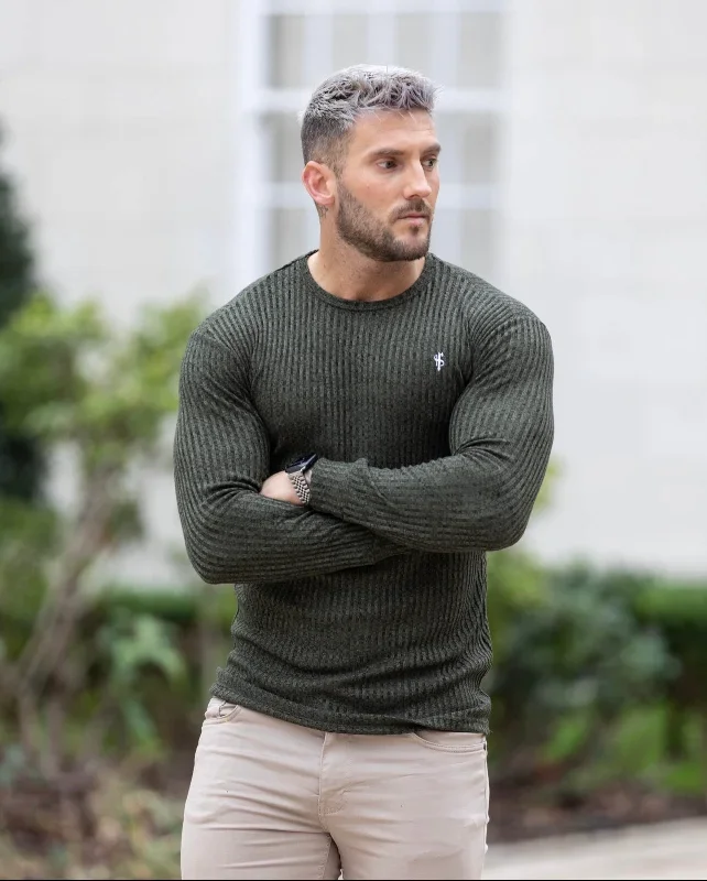 father-sons-classic-khaki-white-ribbed-knit-jumper-fsh769