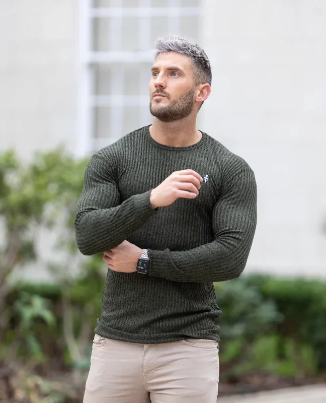 father-sons-classic-khaki-white-ribbed-knit-jumper-fsh769