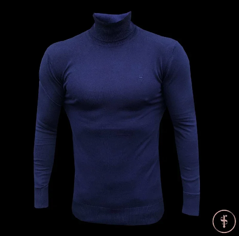 father-sons-classic-navy-roll-neck-knitted-jumper-navy-emblem-fsh349