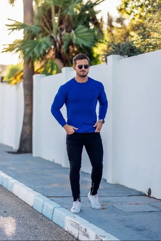 father-sons-classic-royal-blue-ribbed-knit-jumper-fsh596