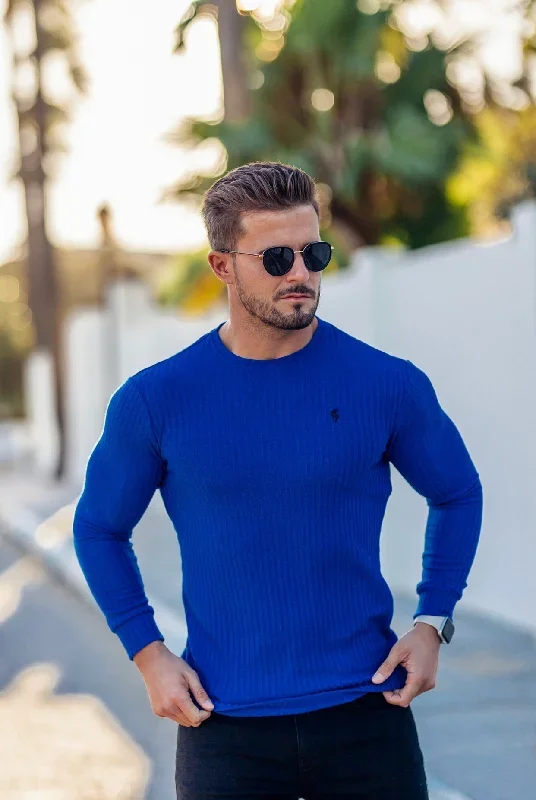 father-sons-classic-royal-blue-ribbed-knit-jumper-fsh596