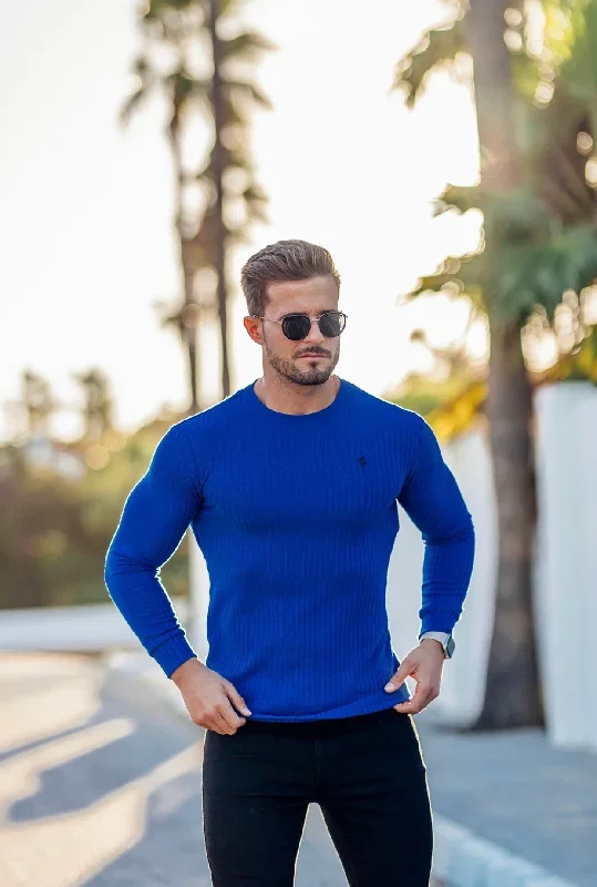 father-sons-classic-royal-blue-ribbed-knit-jumper-fsh596