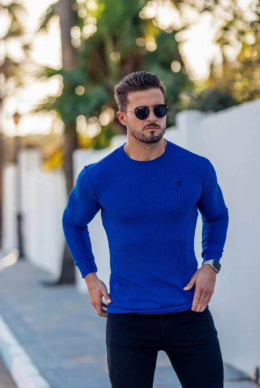 father-sons-classic-royal-blue-ribbed-knit-jumper-fsh596