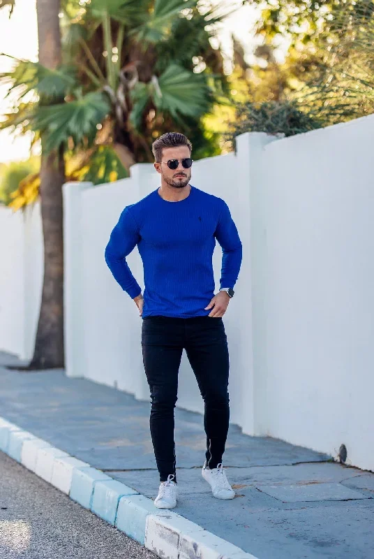 father-sons-classic-royal-blue-ribbed-knit-jumper-fsh596