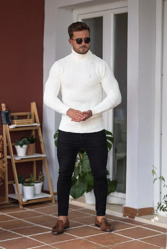 father-sons-cream-knitted-roll-neck-weave-super-slim-jumper-with-metal-decal-fsj026