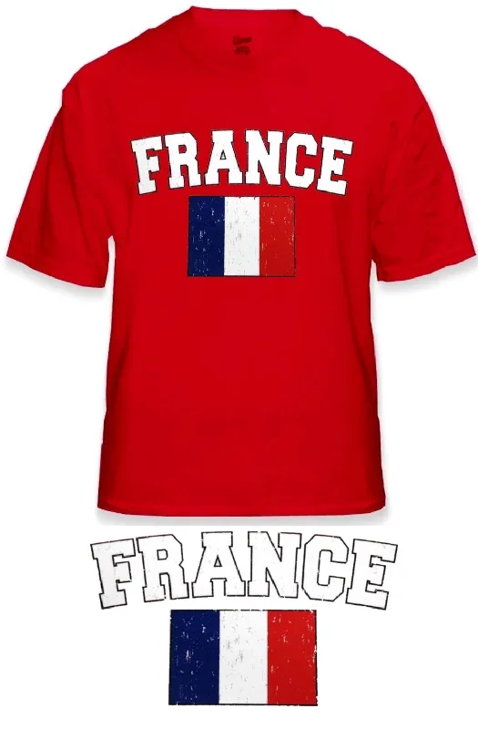 France Vintage Flag International Mens T-Shirt