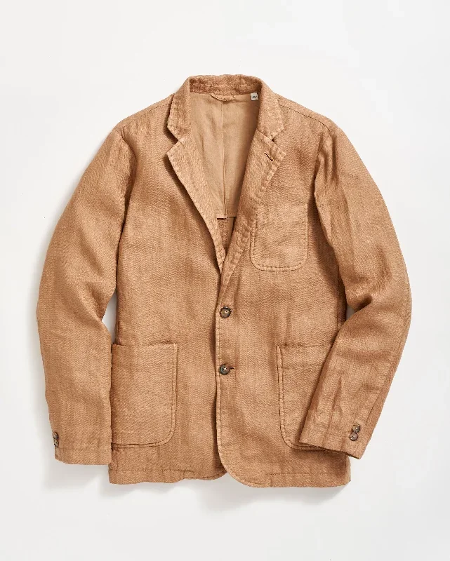 GARMENT DYED LINEN ARCHIE JACKET