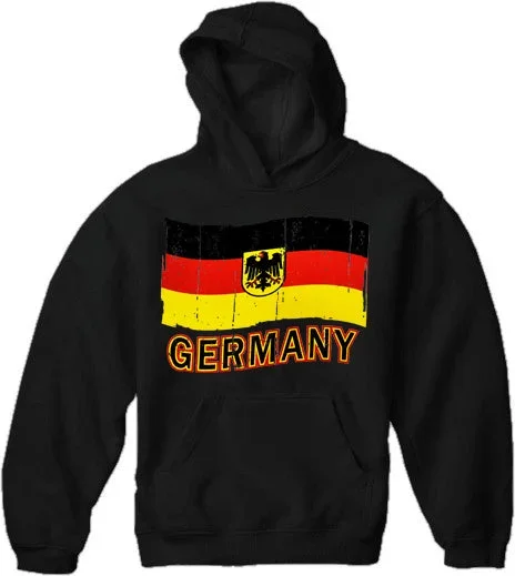 Germany Vintage Flag Adult Hoodie