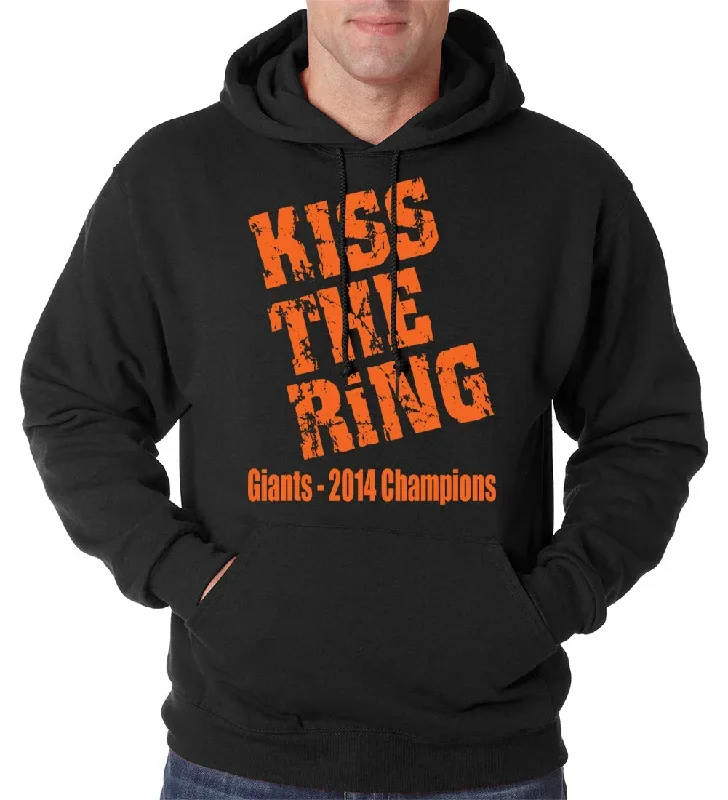 Giants Kiss The Ring 2014 Adult Hoodie