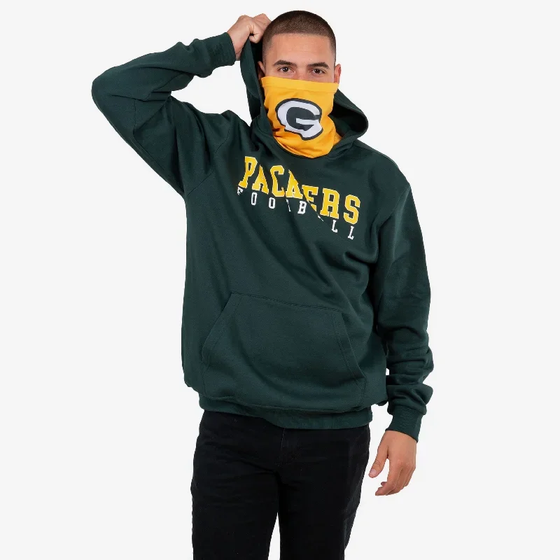 Green Bay Packers Solid Gaiter Hoodie