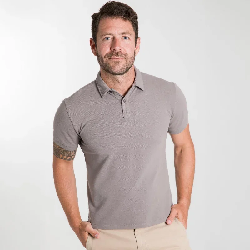 grey-pique-daily-polo