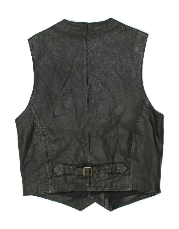 henry-morell-mens-leather-waistcoat-it-46-small-black-leather