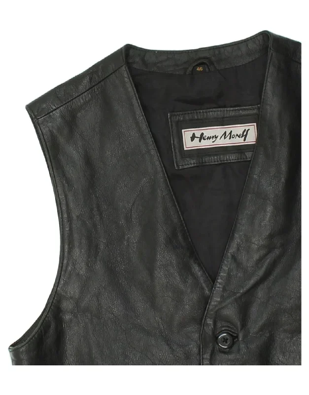 henry-morell-mens-leather-waistcoat-it-46-small-black-leather