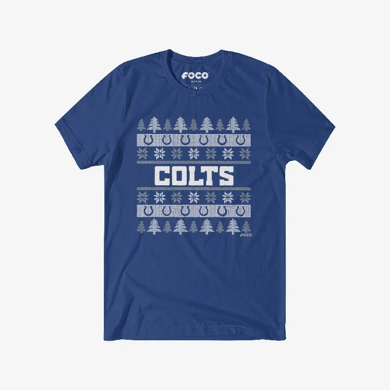 Indianapolis Colts Holiday Sweater T-Shirt