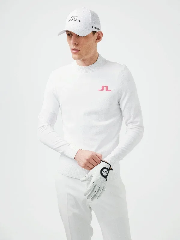 J.Lindeberg Ltd Edition Mens Gus Golf Sweater - CLOUD WHITE