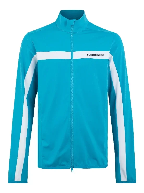 J.Lindeberg Mens Seasonal Jarvis Relaxed Fit Mid Layer - ENAMEL BLUE