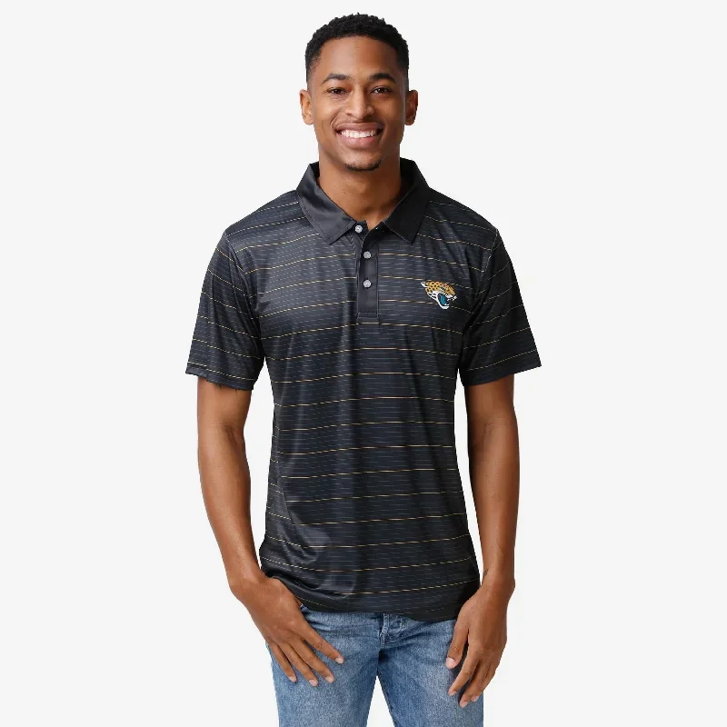 Jacksonville Jaguars Striped Polyester Polo