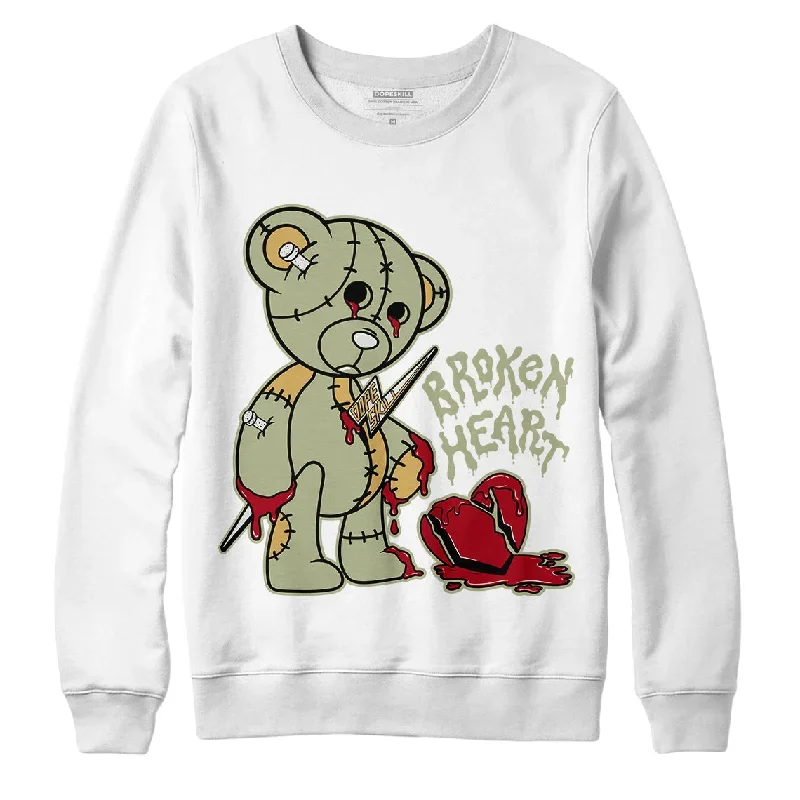 AJ 5 Jade Horizon DopeSkill Sweatshirt Broken Heart Graphic