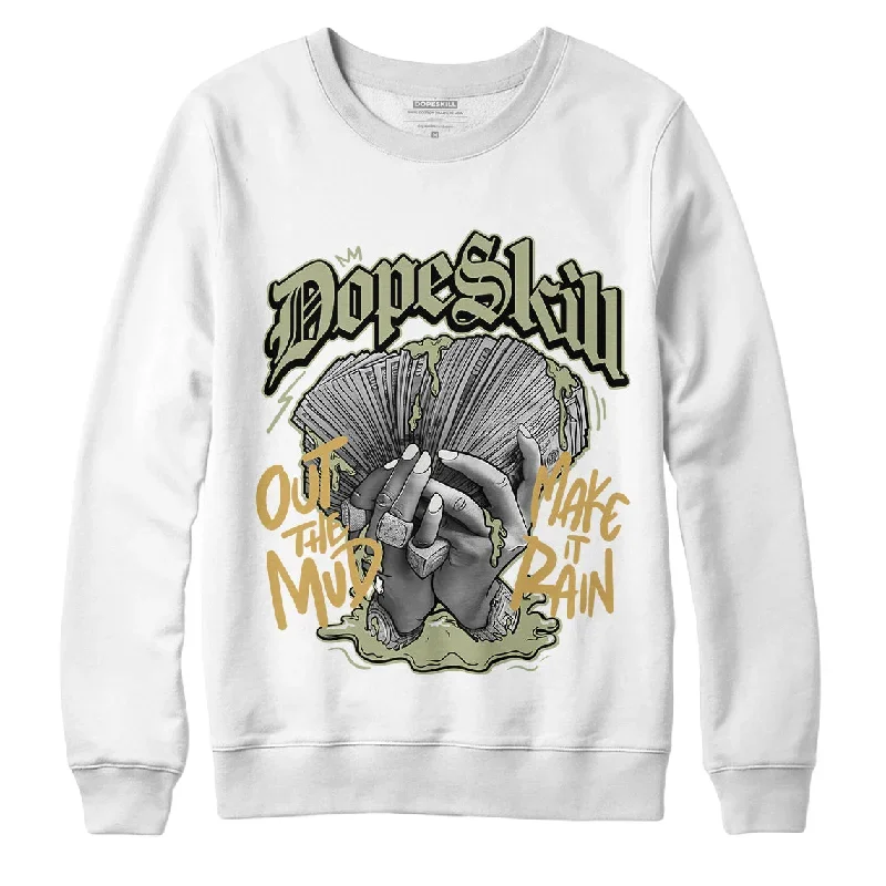 AJ 5 Jade Horizon DopeSkill Sweatshirt Out The Mud Graphic