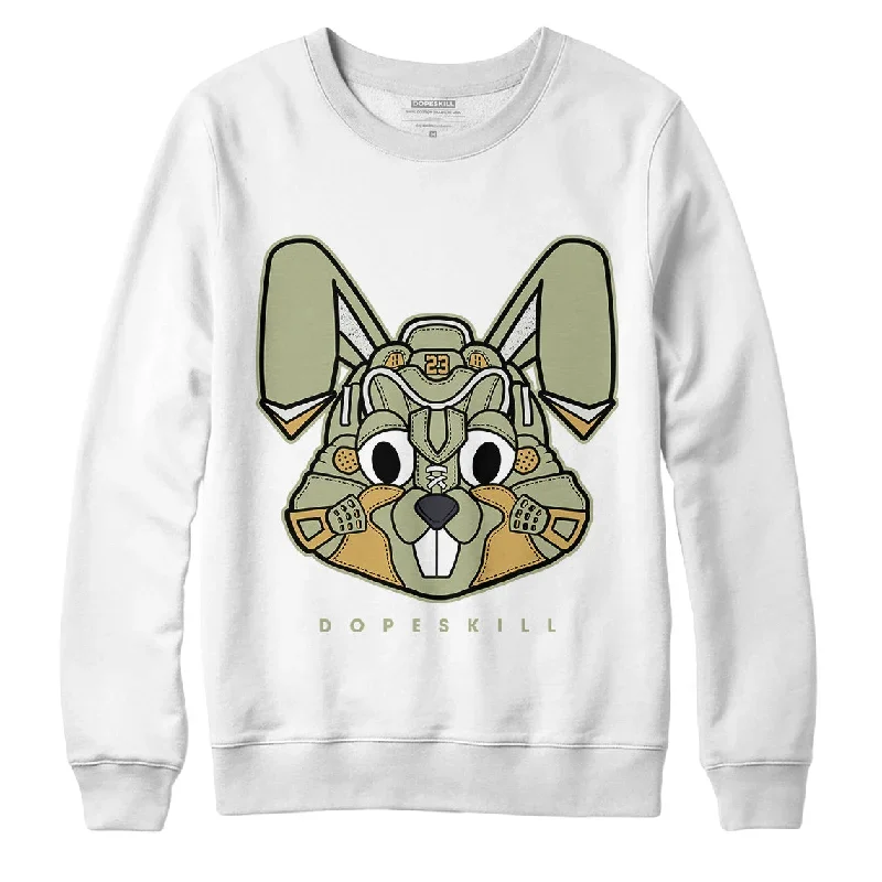 AJ 5 Jade Horizon DopeSkill Sweatshirt Sneaker Rabbit Graphic