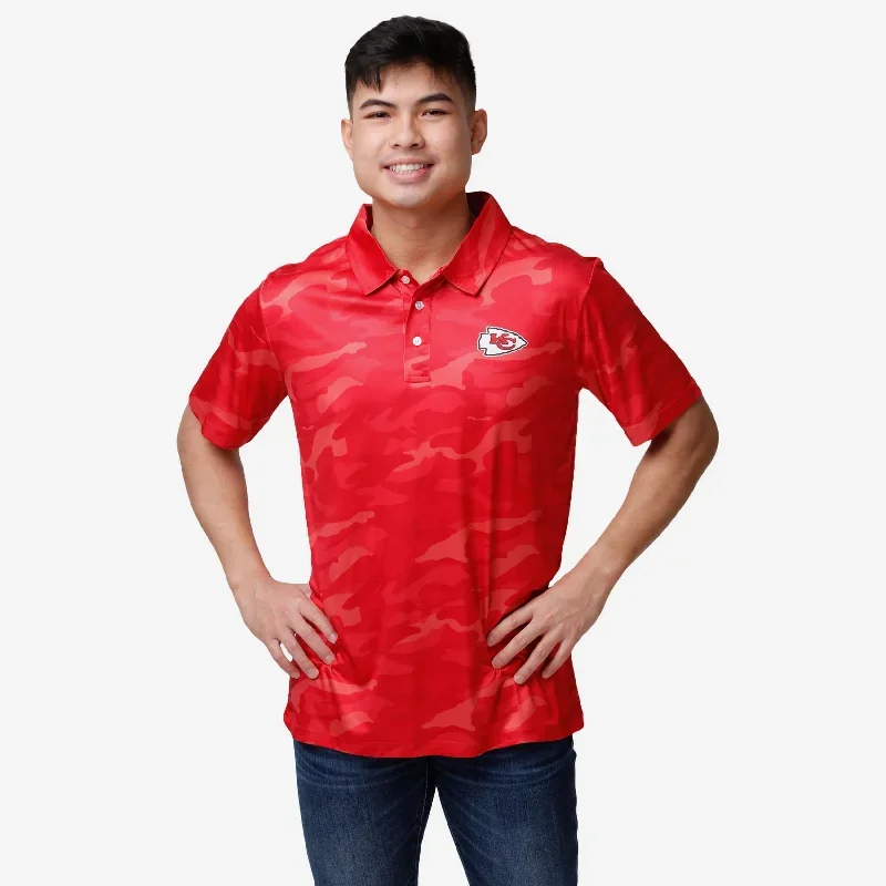 Kansas City Chiefs Color Camo Polyester Polo