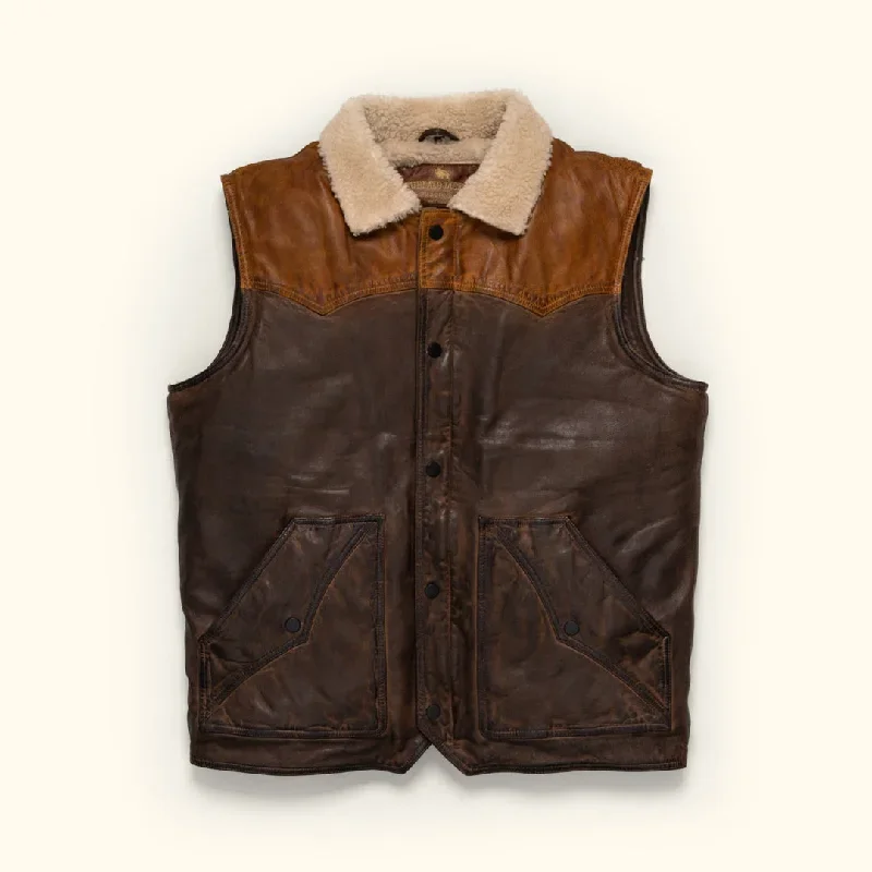 leather-western-vest