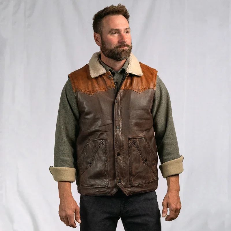 leather-western-vest