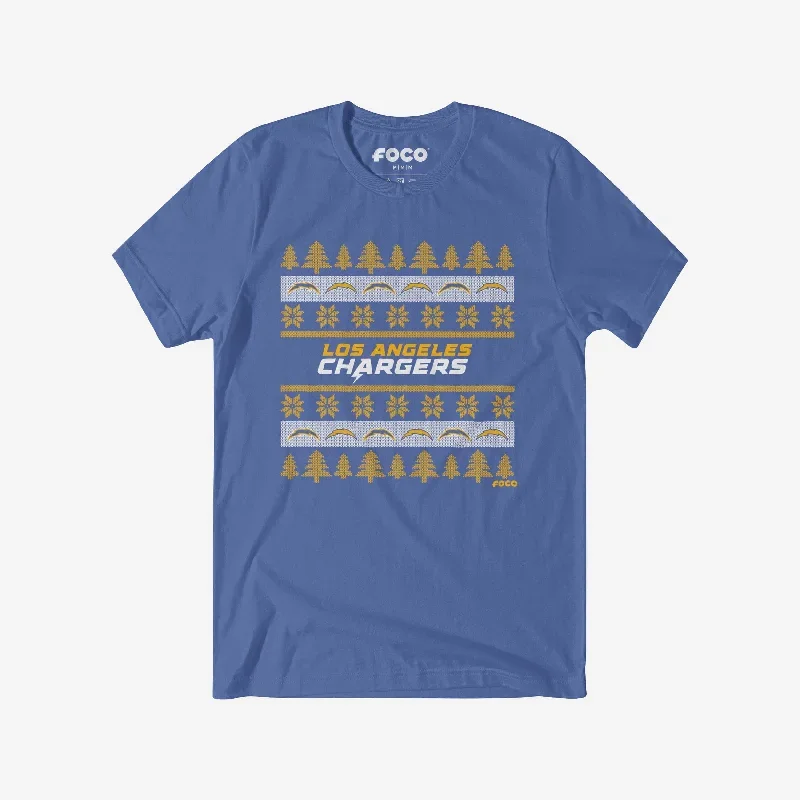 Los Angeles Chargers Holiday Sweater T-Shirt