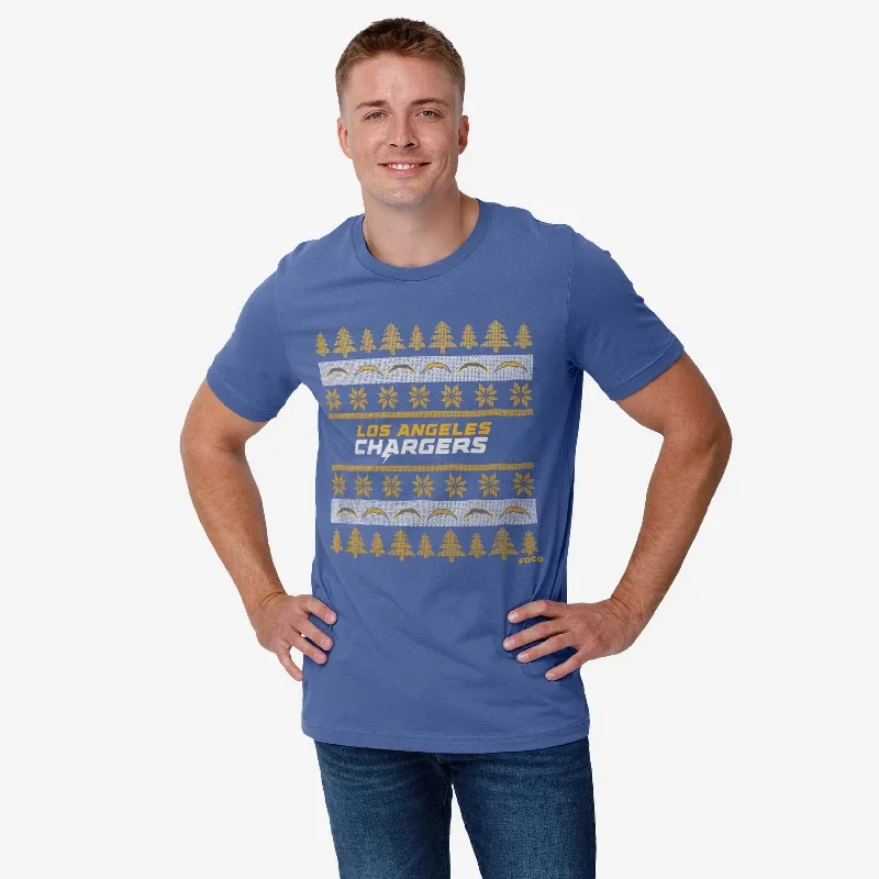 los-angeles-chargers-holiday-sweater-t-shirt