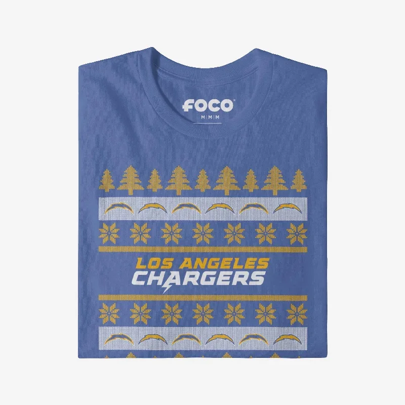 los-angeles-chargers-holiday-sweater-t-shirt