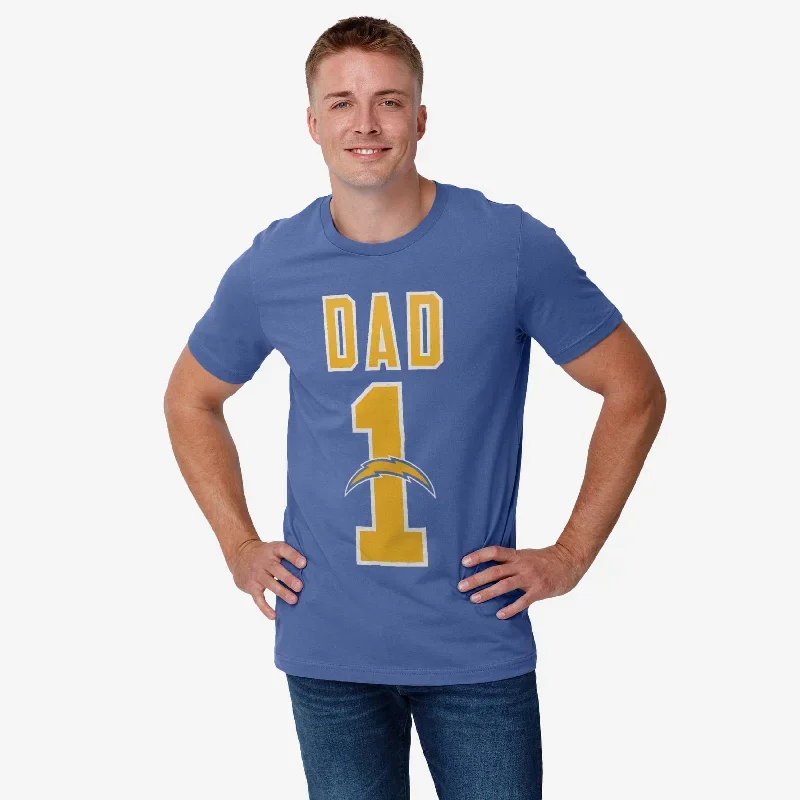 los-angeles-chargers-number-1-dad-t-shirt